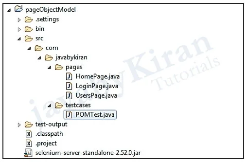 page object model structure